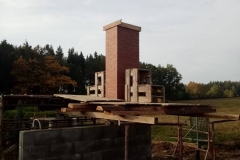 Hrubé stavby - nové komínové těleso a hlava