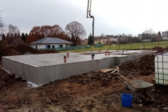 Základová deska nového rodinného domu